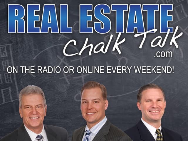 Real Estate Chalk Talk banner: Keith Hittner Sr., Keith Hittner Jr. and Kelvin Kaemingk, on the radio or online every weekend